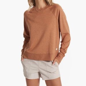 Vuori Women's Crew Neck Sweater in Rust